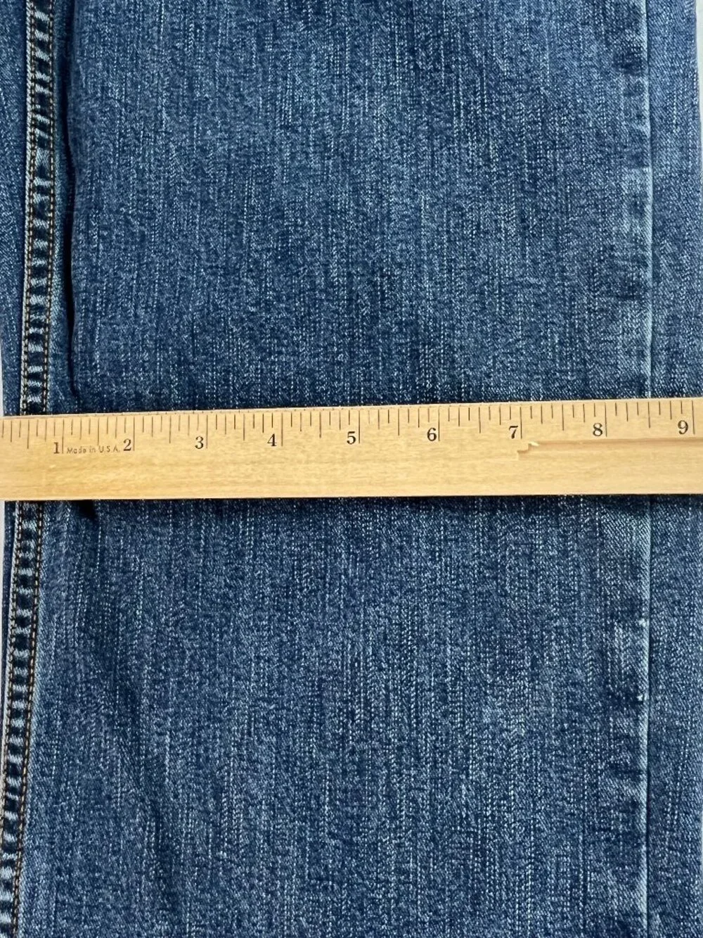 VTG Rockies Jeans Junior's 27x35* Mid Rise Relaxed Straight Blue Denim Tag 5 XL